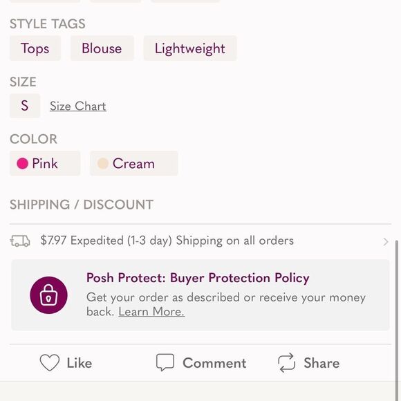 Lou & Grey Tie-front Button Up Shirt(Size Small) - Picture 6 of 7